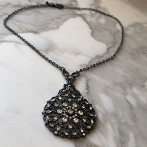 Black Pendant Necklace